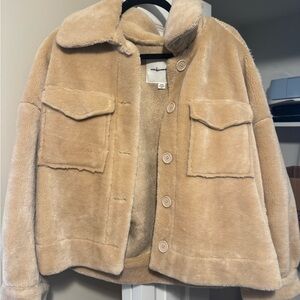 Tan Faux Fur Jacket